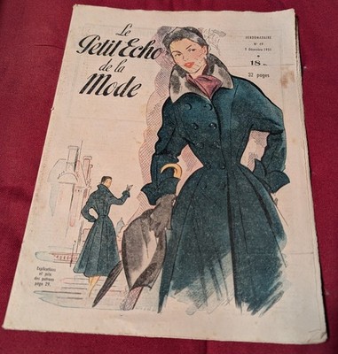 Alte Zeitschrift Le Petit Écho de la Mode Nr. 49 Dezember 1951