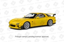 SOLIDO - 1:18 SCALE - Mazda RX7 FD3RS STREETFIGHTERS – YELLOW – 1999 - S1810603