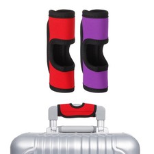 Luggage Handle Wrap, 2 Pcs Hollow Luggage Identifiers for Luggage, Red/Purple