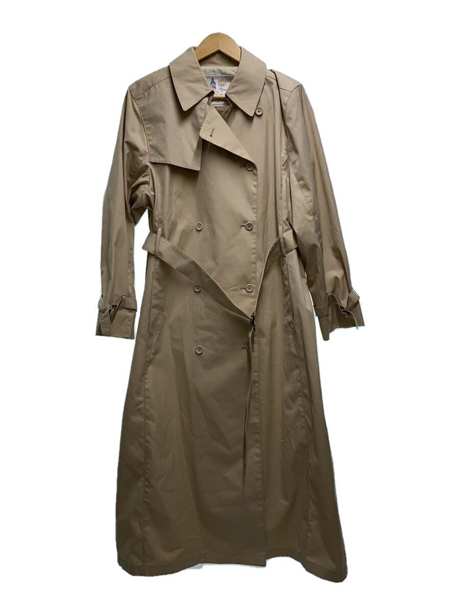 London Fog Trench Coat/Made In Usa/-/-/Beg/Plain/Liner Missing// 2733