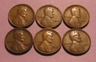 1925 1926 1927 1928 1929 1930 Lincoln Cent Penny - Mixed Condition - 21SA