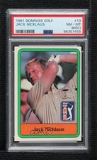 1981 Donruss Golf Stars Jack Nicklaus #13 PSA 8 (OC) Rookie RC