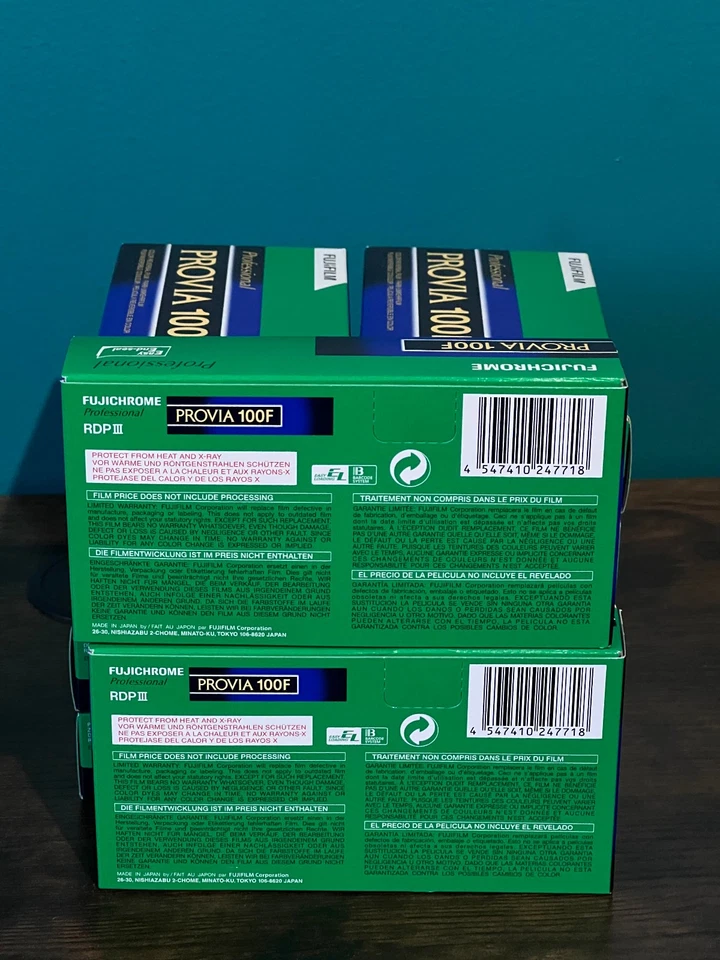 05/27 Fujifilm FUJI Provia 100F 120 Slide Reversal color Film 5 rolls - Image 2 of 3