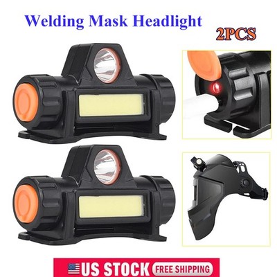 Automatic Dimming Headlight For Welding Helmet USB Charging 2-Purpose Light USA