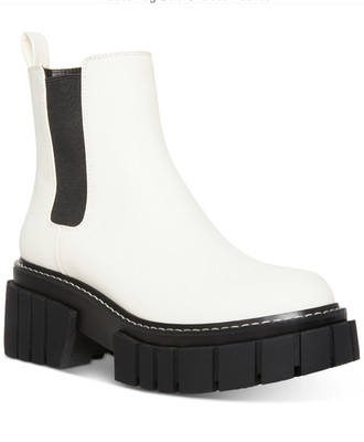 Madden Girl Pheobe Lug Sole Chelsea Booties Size 7.5 M