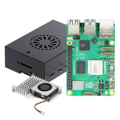 Basic Kit for Raspberry Pi 5 with Technical Compliance Mark 8GB RAM Case Cooler