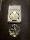 1888 Morgan Silver Dollar And Liberty Ellis Island Silver Dollar