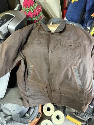 Barbour Backhouse Bushman wax jacket size XL