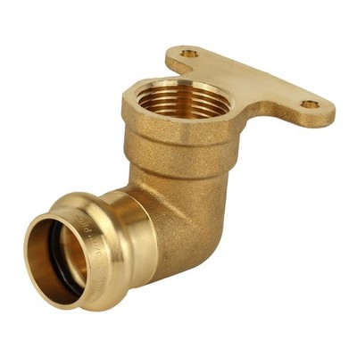 2 Pack 3/4 Inch Copper Press x Female NPT 90Degree Hi Ear Elbow Brass LF