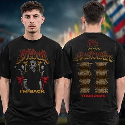 Pitbull Merch I m Back World Tour 2026 Mr. Worldwide Two Sided