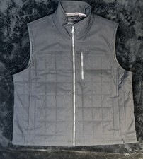 Orvis Men's Black Quilted Vest Full Zip 4 Pockets Insulated Size XXL Clean 225