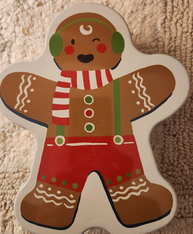 Gingerbread Man Cookie Container