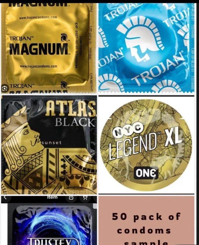 100 CONDOMS - Mixed magnums, atlas, Ones xl, and more Exp 2027 Or Later - Image 3 of 3