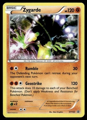 2016 Pokemon TCG XY Black Star Promo Holo Basic Zygarde XY152