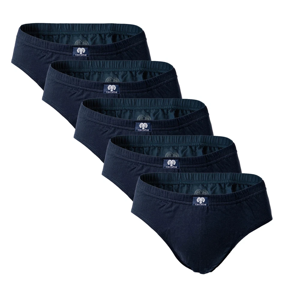 CECEBA Herren Slips, 5er Pack - Sport Slip, Basic, Baumwolle, M-3XL, einfarbi... - Bild 2 von 3