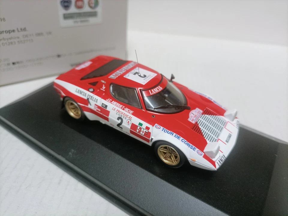 Hpi 1:43 Lancia HF # 2 Tour de Corse 1974 modelo de coche de rally Foto 4 de 4