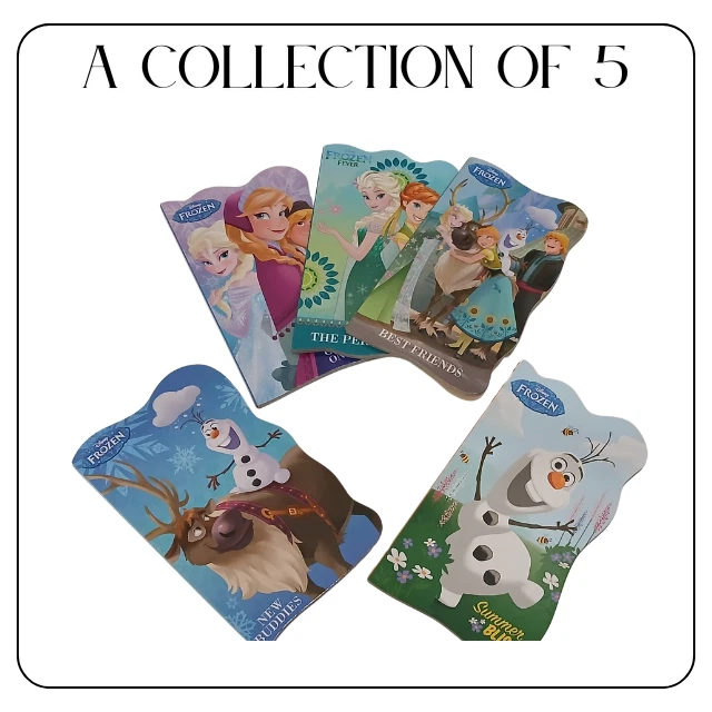 Disney Frozen Board Books Set of 5 Kids Learning Readers Anna Elsa Collection - Image 2 of 3