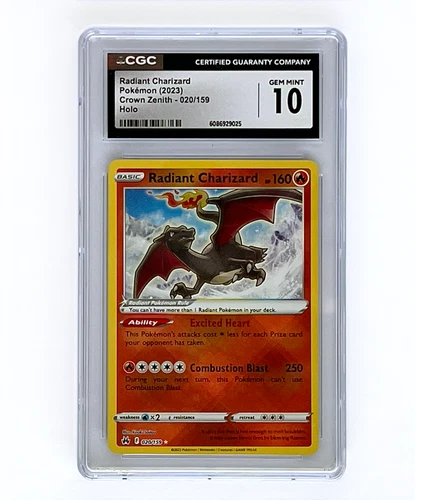 Pokémon Radiant Charizard #020 Crown Zenith CGC 10 Gem Mint