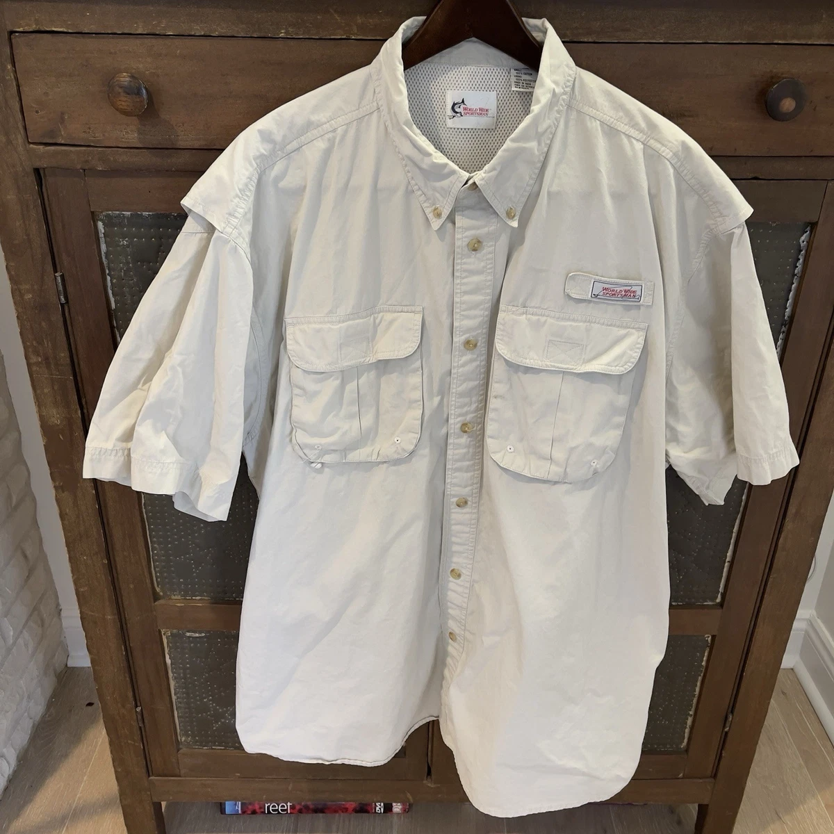 Chemise vintage rare pour homme des années 80/90 kaki marron