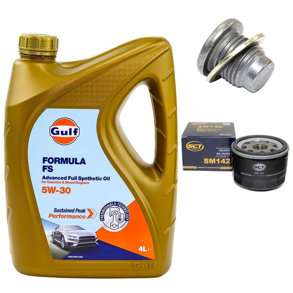 MotoröL Filter Set 5W-30 4 Liter + ÖLablassschraube FüR Renault Megane I Clio II-image