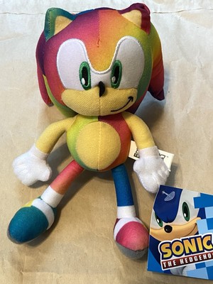 SEGA Sonic The Hedgehog 8” Rainbow Sonic Plush Toy Factory Bensons