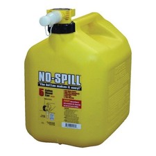 No-Spill 1457 Diesel Gas Can, 5 gal, 15 in H, Plastic, Yellow