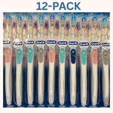 12-PACK! ORAL-B Gum Care Compact Manual Adult Toothbrush 21 Extra Soft Bristles