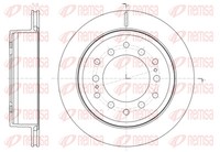Remsa 2X Bremsscheibe Hinten Ø312Mm BelüFtet FüR Toyota Land Cruiser KDJ15