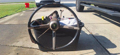 #ad 1967 1968 Pontiac GTO LeMans Tempest Firebird Black Steering Wheel Assembly GM $189.95