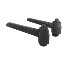 2 each 5/16 18 Push Button Ratchet Lever Adjustable Handle Knob PBRLF-5/16X2