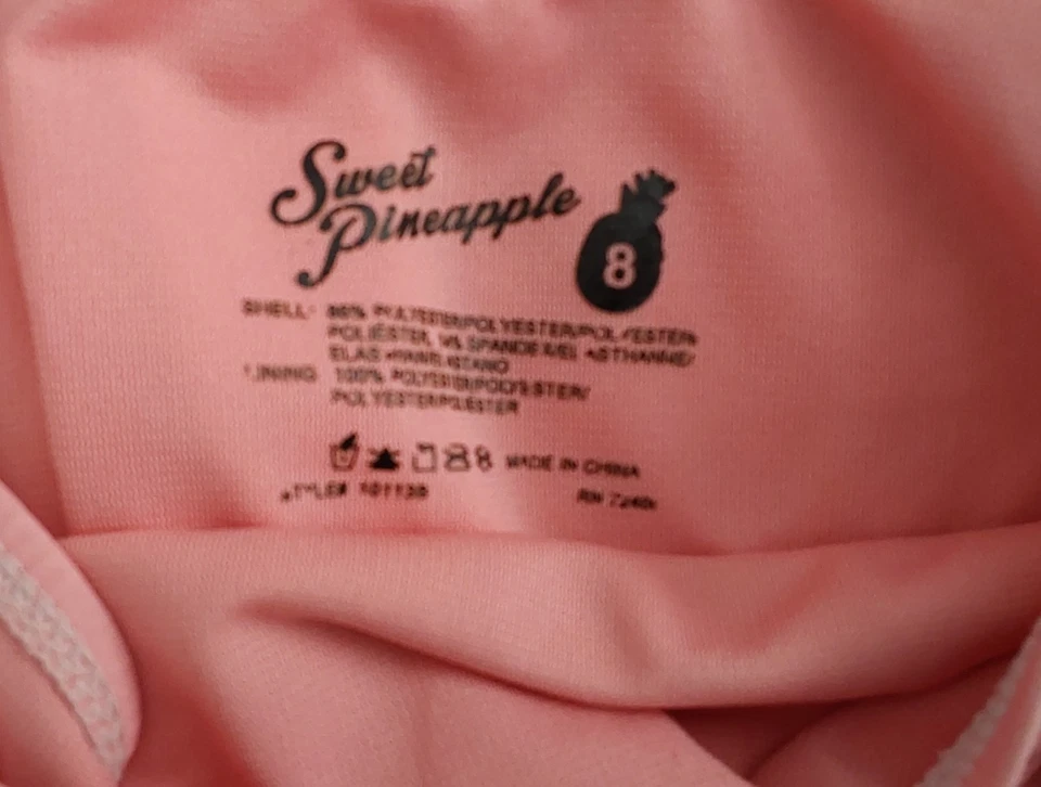 6 Colorful Girl's Swimsuits & Swimshirts Bundle / Size 8 - Image 3 of 4