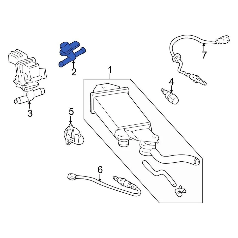 For Toyota Echo 2003-2005 Toyota 9091012263 Vapor Canister Purge Solenoid Foto 2 de 2