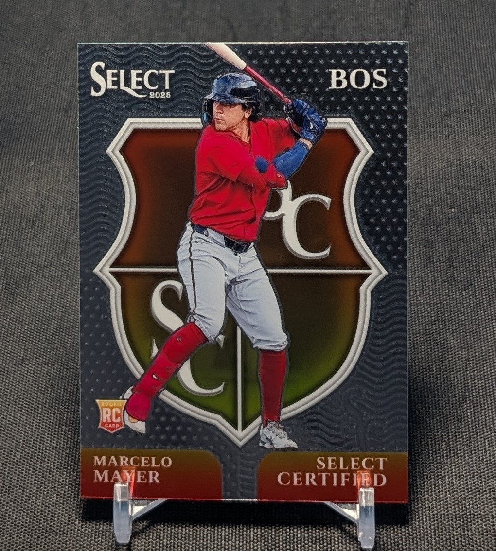 Marcelo Mayer Certified Rookie RC 2025 Panini Select Baseball Card #14 Red Sox