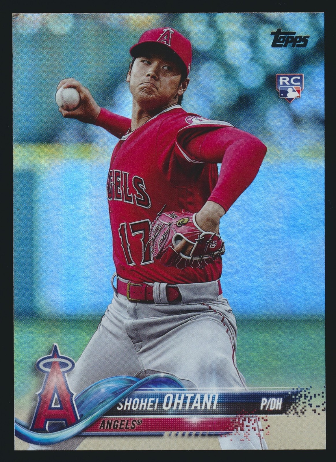 2018 TOPPS UPDATE SHOHEI OHTANI RAINBOW FOIL ROOKIE RC #US1