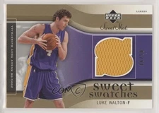 2005-06 Upper Deck Sweet Shot Sweet Swatches Gold 16/50 Luke Walton #SW-LW qw7