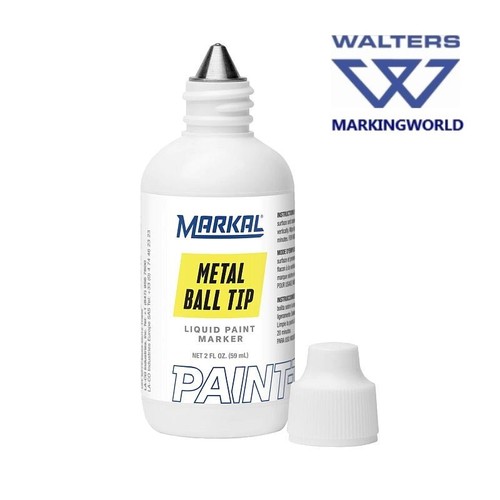 Marcador de pintura de punta de bola de metal Paint-Riter | Botella exprimida | Marcas de metal, acero - Imagen 5 de 8