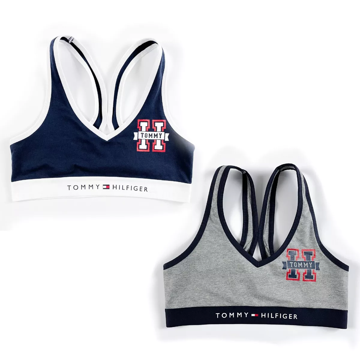 Tommy Hilfiger Bralette Cotton Lounge Bra Racerback Logo Underband