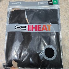 WOMENS XL 32 DEGREES HEAT BASE LAYER PANTS BLACK ONE PAIR NEW