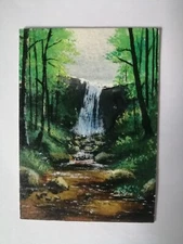 ACEO Original Painting landscape  card Hand painting 3.5*2.5