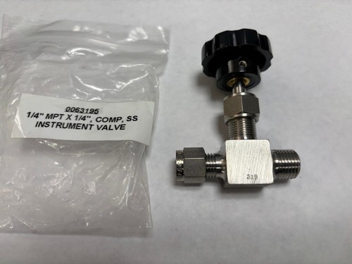 FNV-4MT-SS BI-LOK Needle valve 1/4 MPT Inlet X 1/4 Tube Outlet High Pressure NEW - Picture 2 of 3