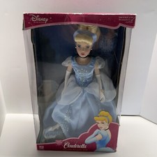DISNEY PRINCESS CINDERELLA 16" Porcelain Keepsake Doll 2003 The Brass Key NEW