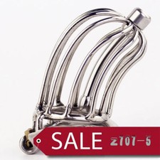 Stealth Lock Chastity Cage Stainless Steel Male Chastity Device Lock Ring NEW