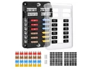 12 Way Blade Fuse Block 12 Circuits With Negative Bus DC 12-24V