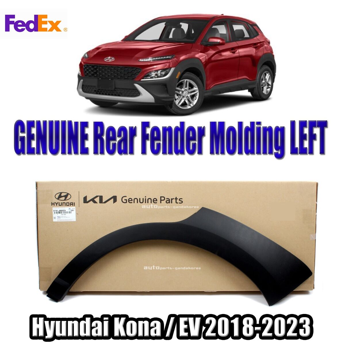 Standard Hood Fender & Mirrors | HYUNDAI KONA ELECTRIC 2020 Standard Hood Fender & Mirrors | HYUNDAI KONA ELECTRIC 2020
