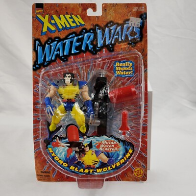 #ad X Men Water Wars Hydro Blast Wolverine Rare Variant No Mask ToyBiz 1997 Figure $29.59