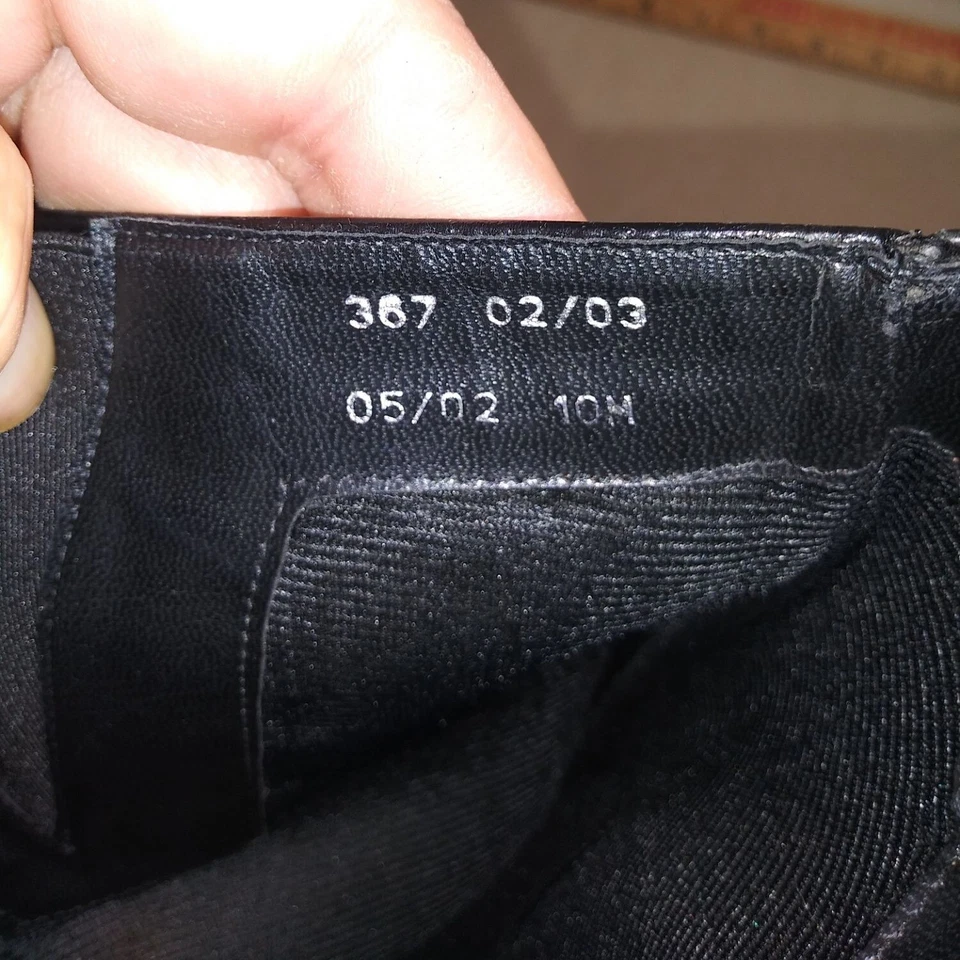 Botas de abuela Danelle de cuero negro talla 10M Foto 4 de 4