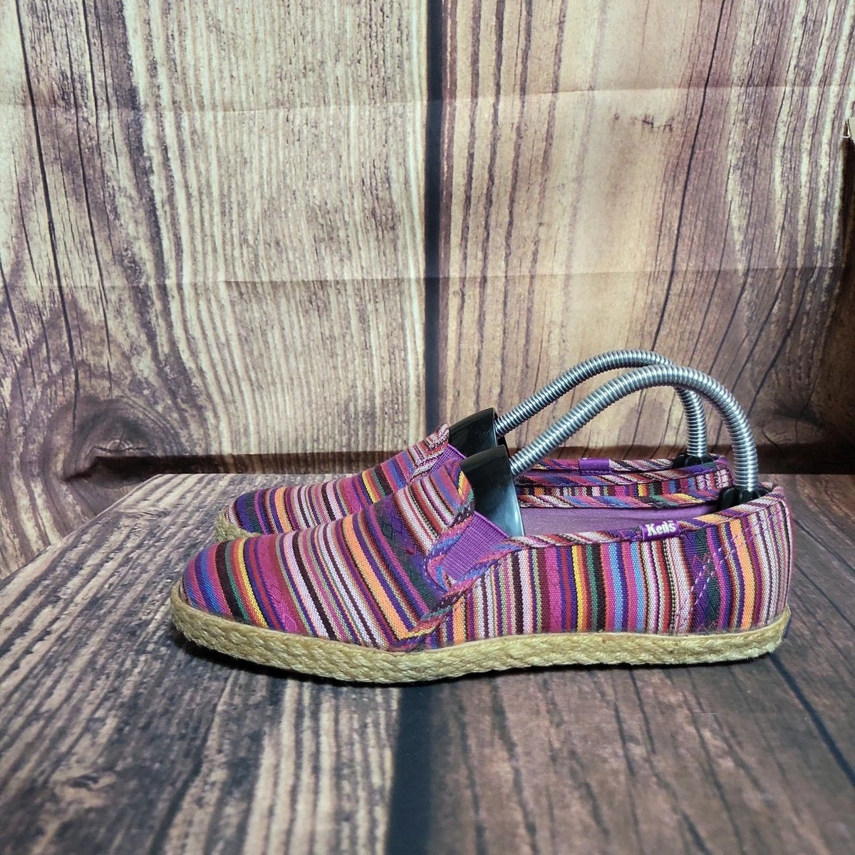 Keds striped slip on hotsell