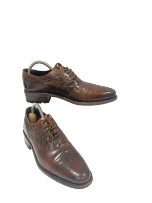Freebird by Steven George Men\'s Brown Distressed Wingtip Oxford Shoes US 9 Mens Freebird Shoes | eBay main image 4