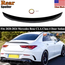 FOR 2020-2024 MERCEDES BENZ W118 CLA45 CLA35 SEDAN TRUNK SPOILER GLOSS BALCK