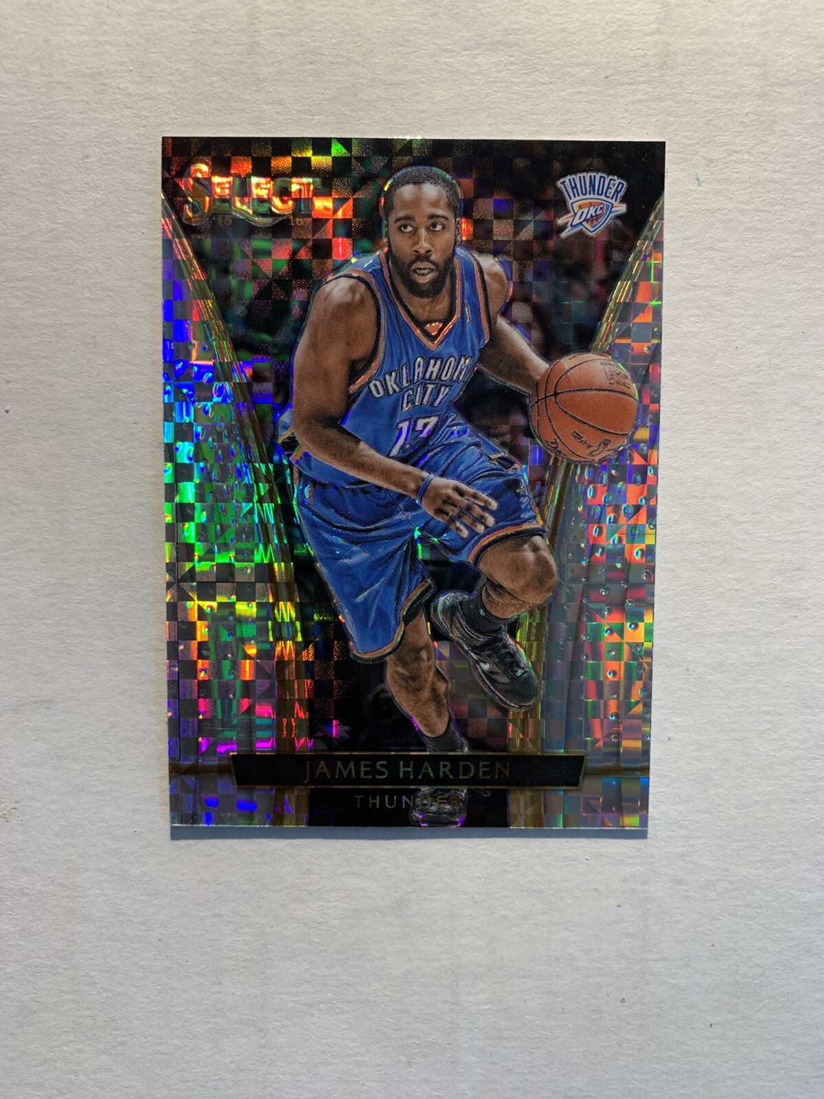 2015-16 Panini Select James Harden Courtside Silver SP #284 OKC Thunder Rockets